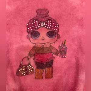 Kids Pink Graphic Sweatshirt